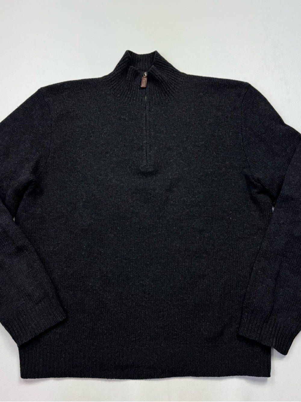 Polo Ralph Lauren Men's Black Half-Zip Sweater Black Size Large